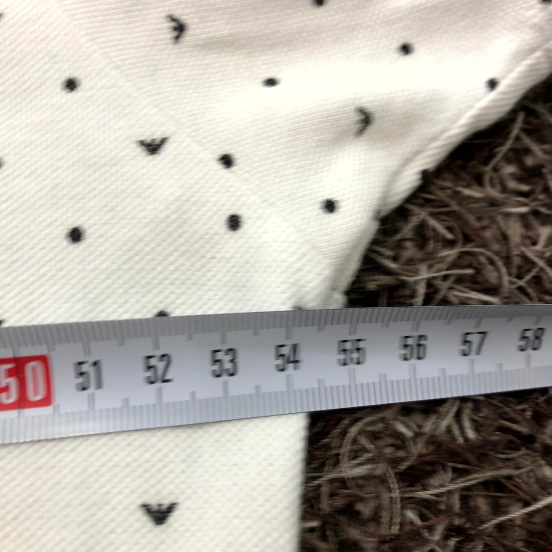  XXL 아르마니 로고 카라 반팔 티셔츠 상품이미지6