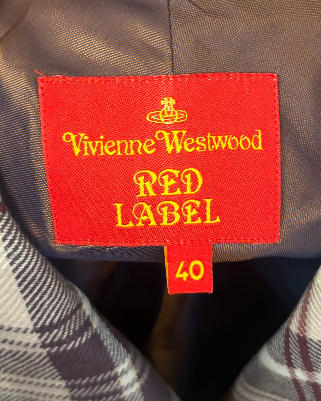 비비안 웨스트우드 드렁큰 테일러드 체크 자켓 상품이미지7