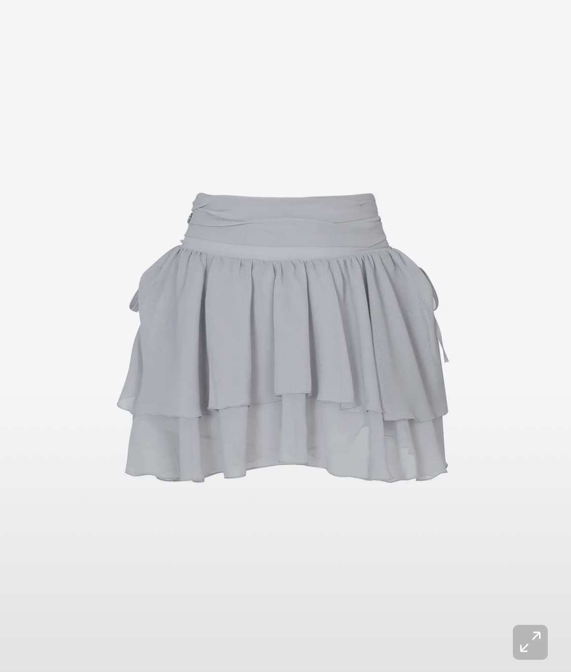 페인오어플레져 MAGNOLIA FRILL SKIRT grey 상품이미지1