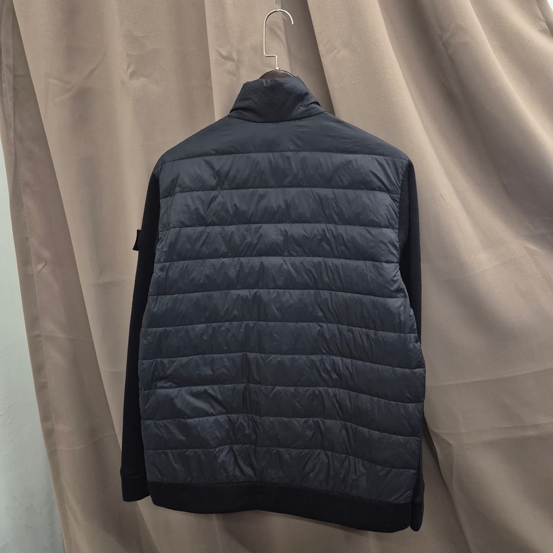 내셔널지오그래픽 블랙 경량 패딩 니트 자켓 L 상품이미지3