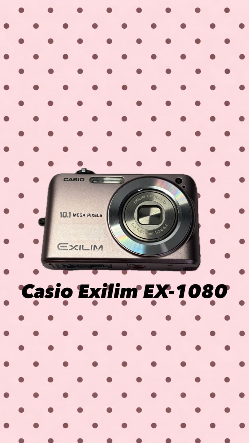 카시오 엑슬림 Casio EXILIM EX-Z1080 핑크 디지털카메라 상품이미지1