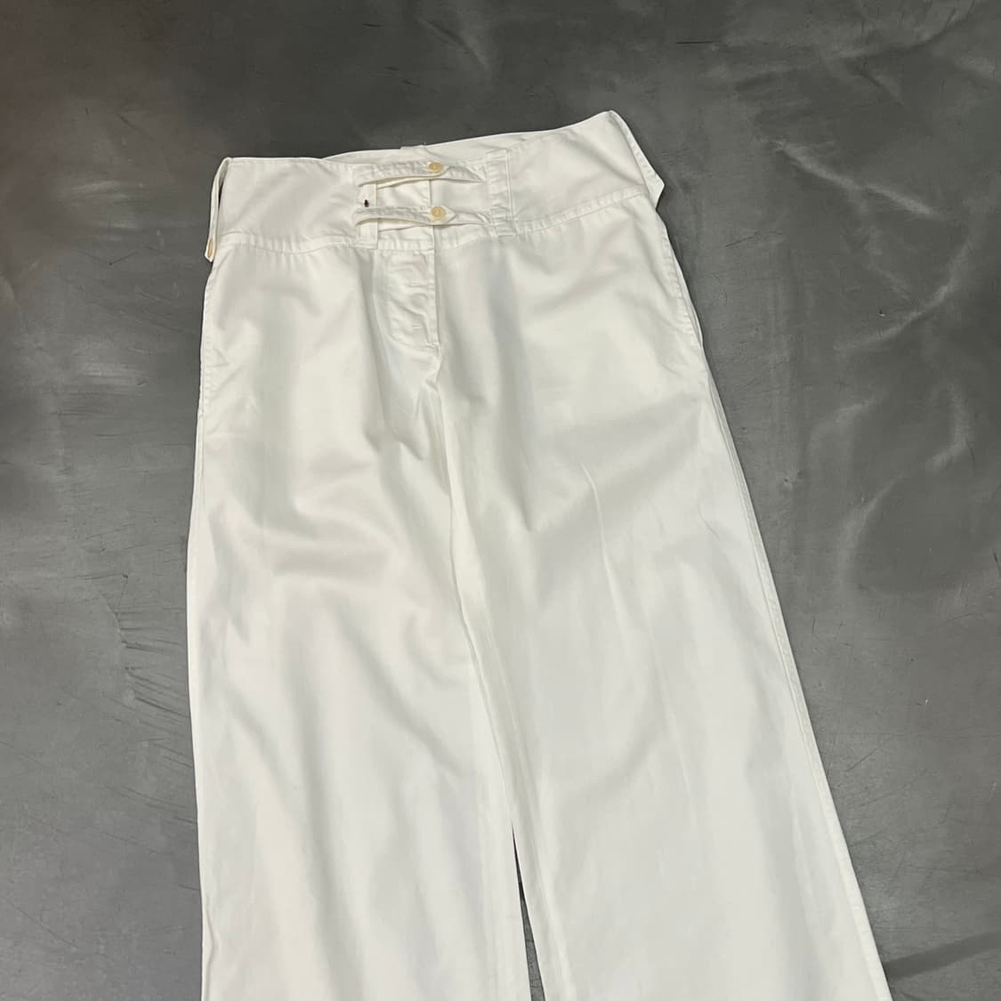  막스마라 화이트 코튼 팬츠 y16346 상품이미지3