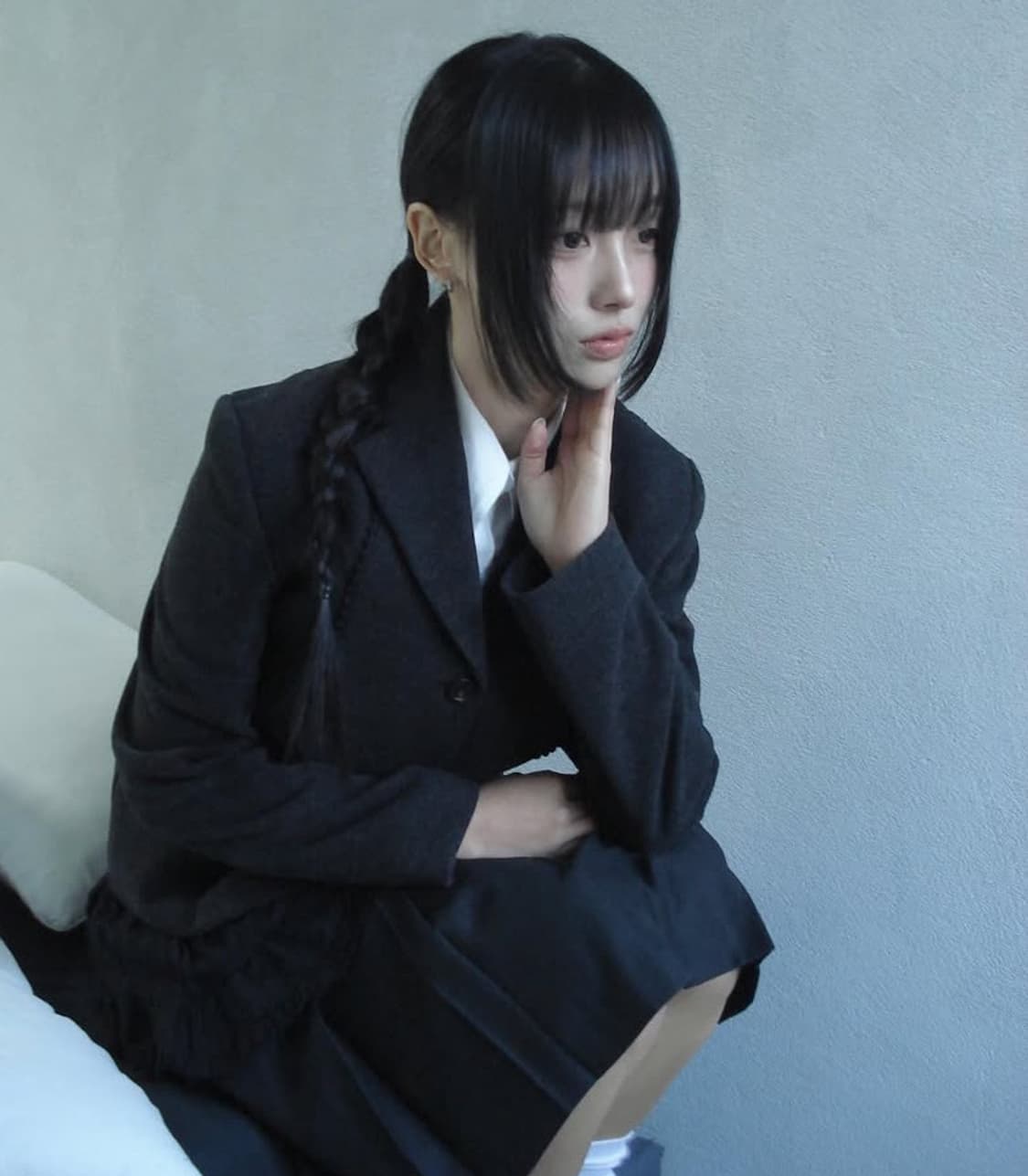 Chemehc 체메씨 보우 자켓 BLACK 상품이미지5