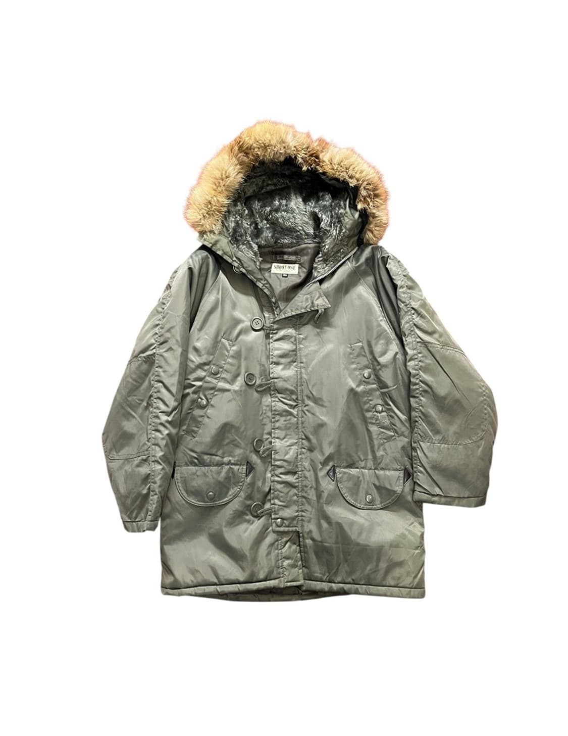 ARMY GREEN NYLON PARKA 상품이미지1