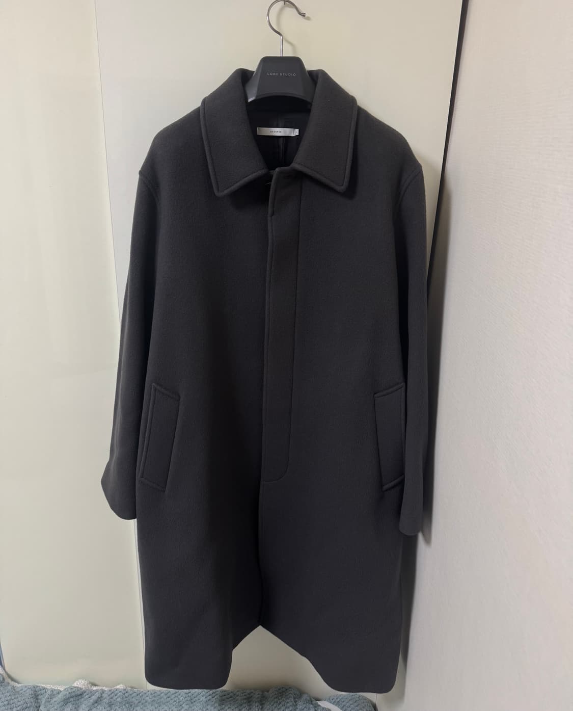 [L]셔터 발마칸 코트 차콜 상품이미지3