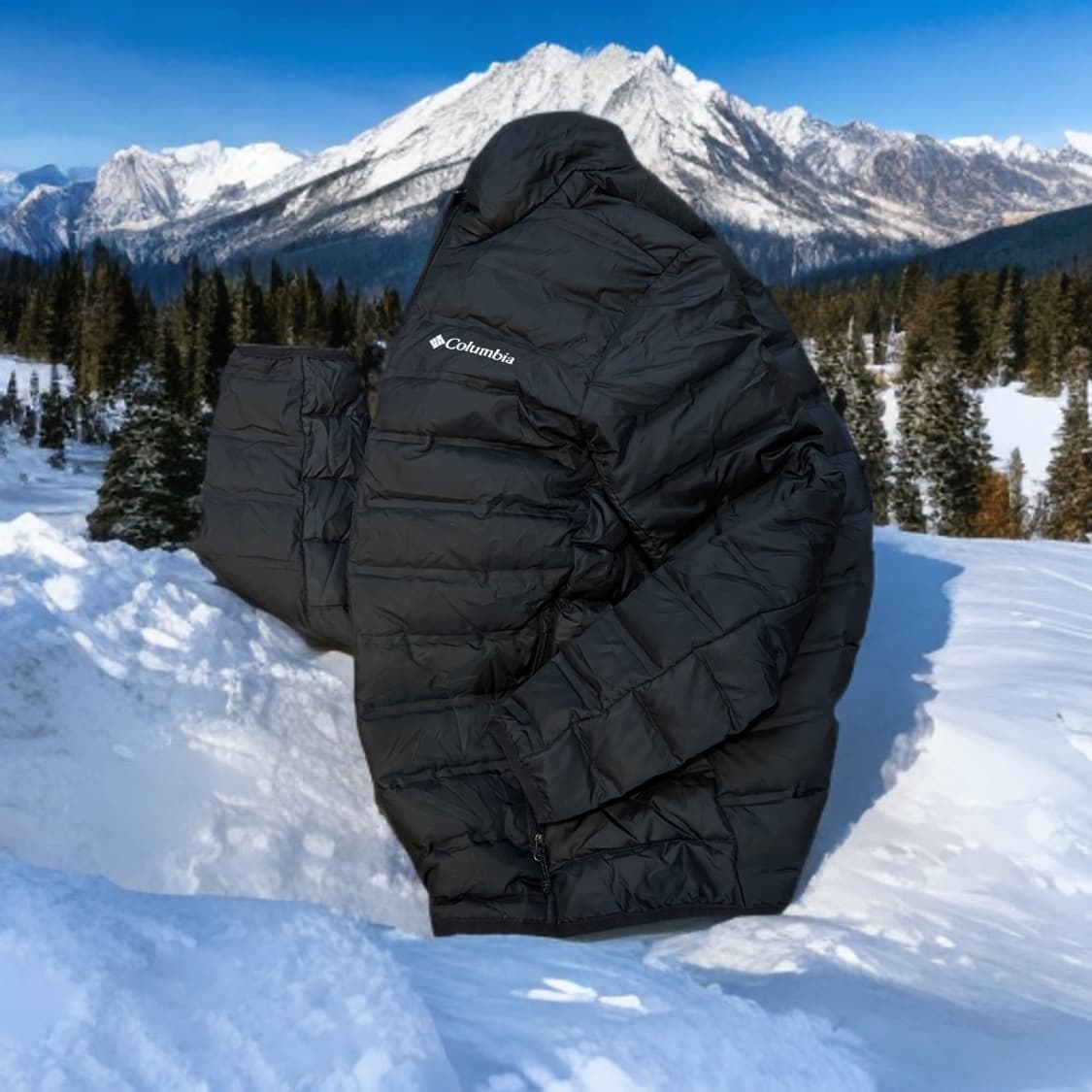 컬럼비아 경량패딩 덕다운 (S) 블랙 상품이미지1