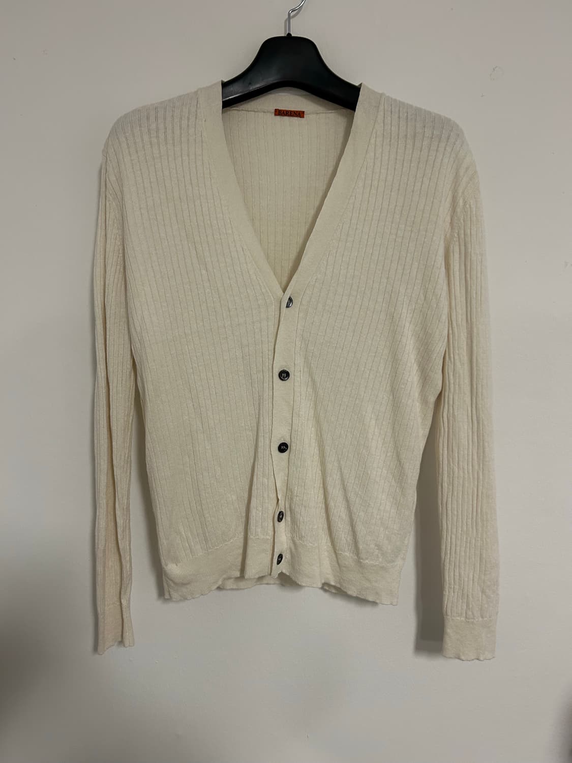 바레나 베네치아 린넨 코튼 아이보리 가디건 상품이미지2