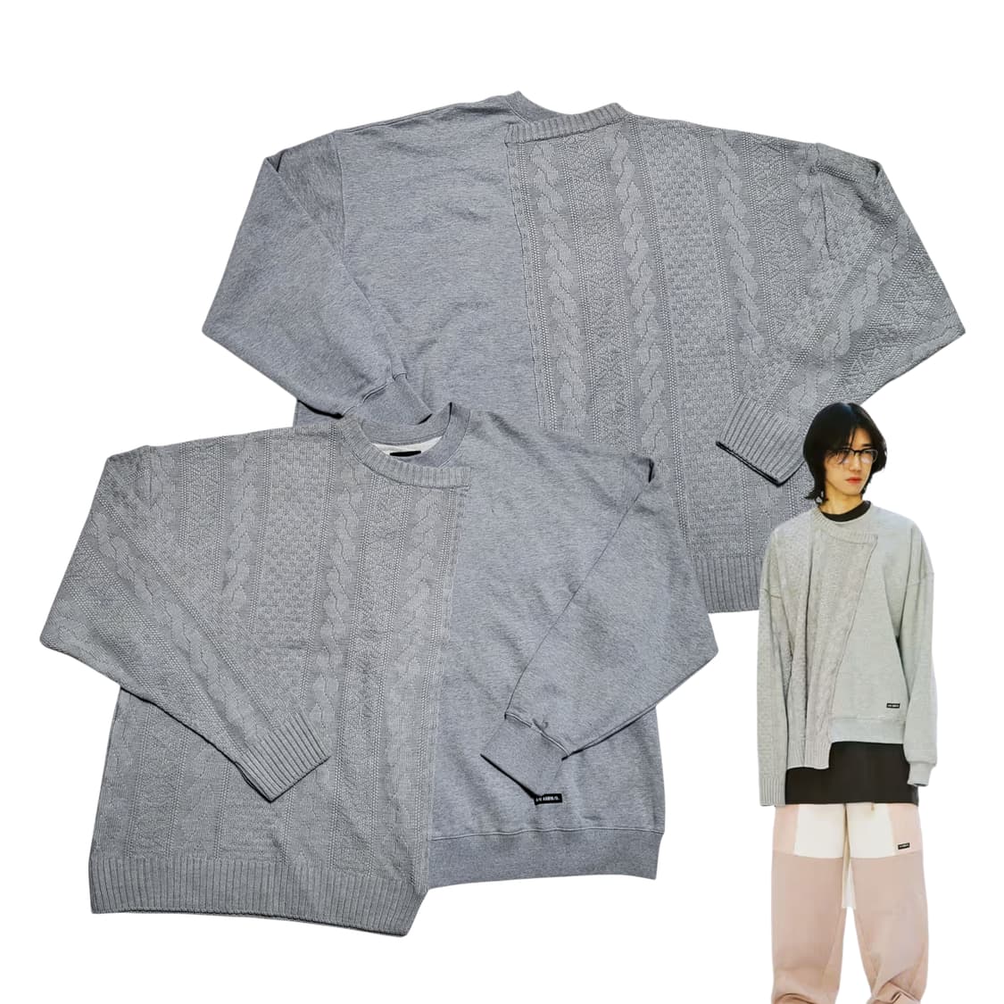 AJOBYAJO 아조바이아조 니트 맨투맨 상품이미지1