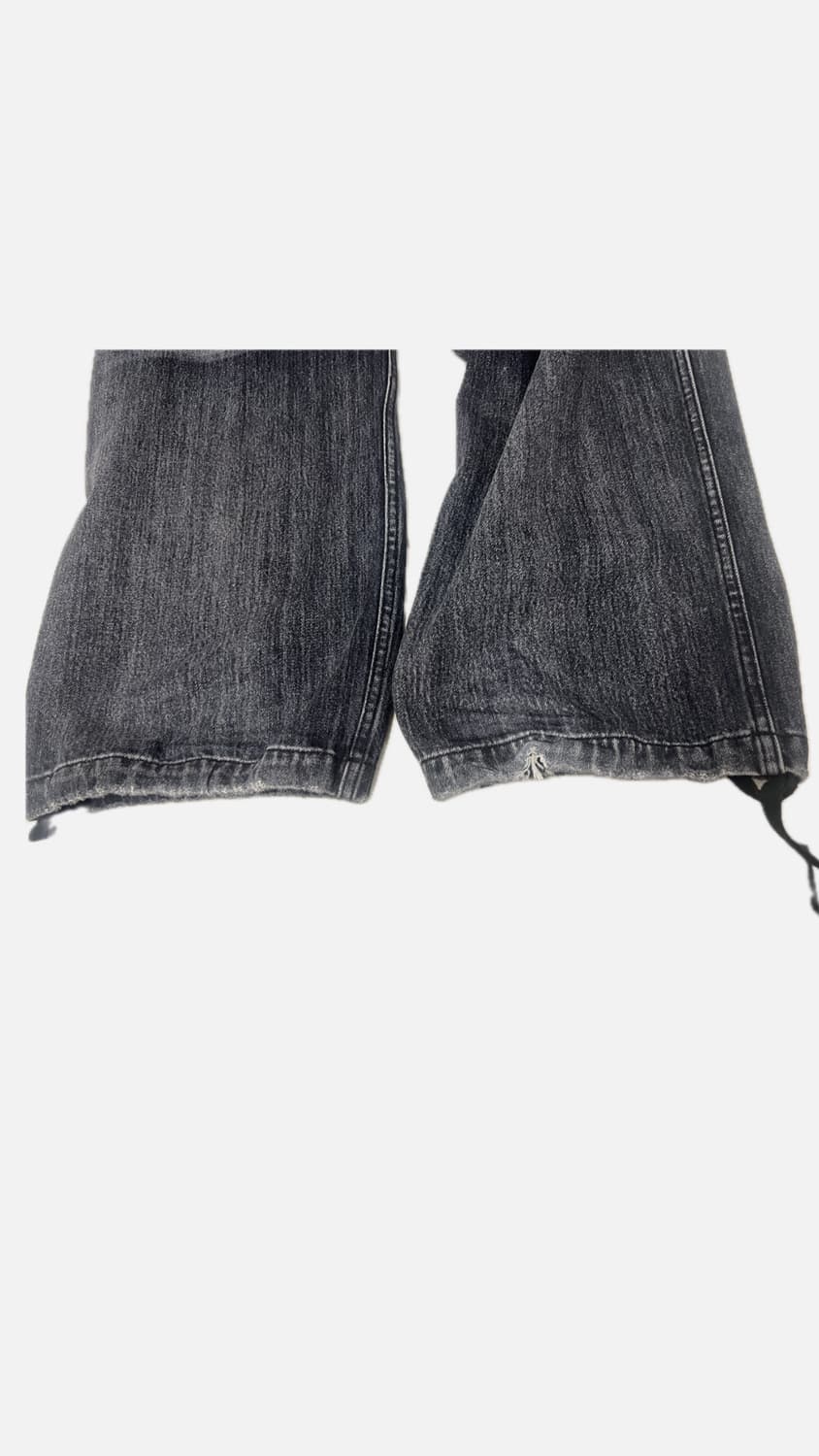 논노드 더블 포켓 재패니즈 데님 워시드 블랙 2size 상품이미지2