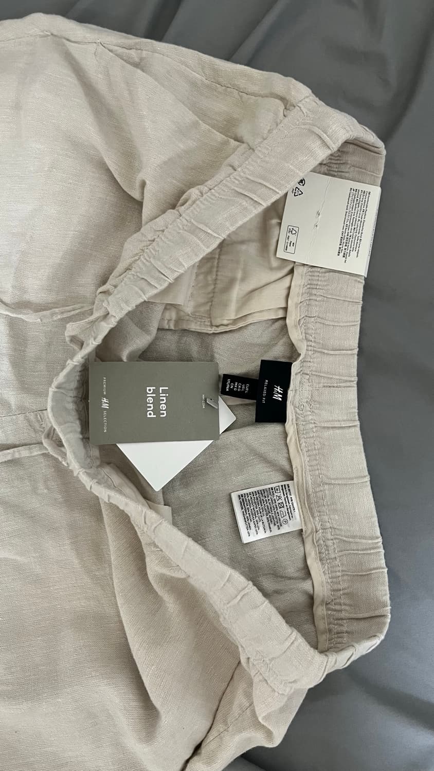 H&M 린넨 와이드 팬츠 상품이미지2