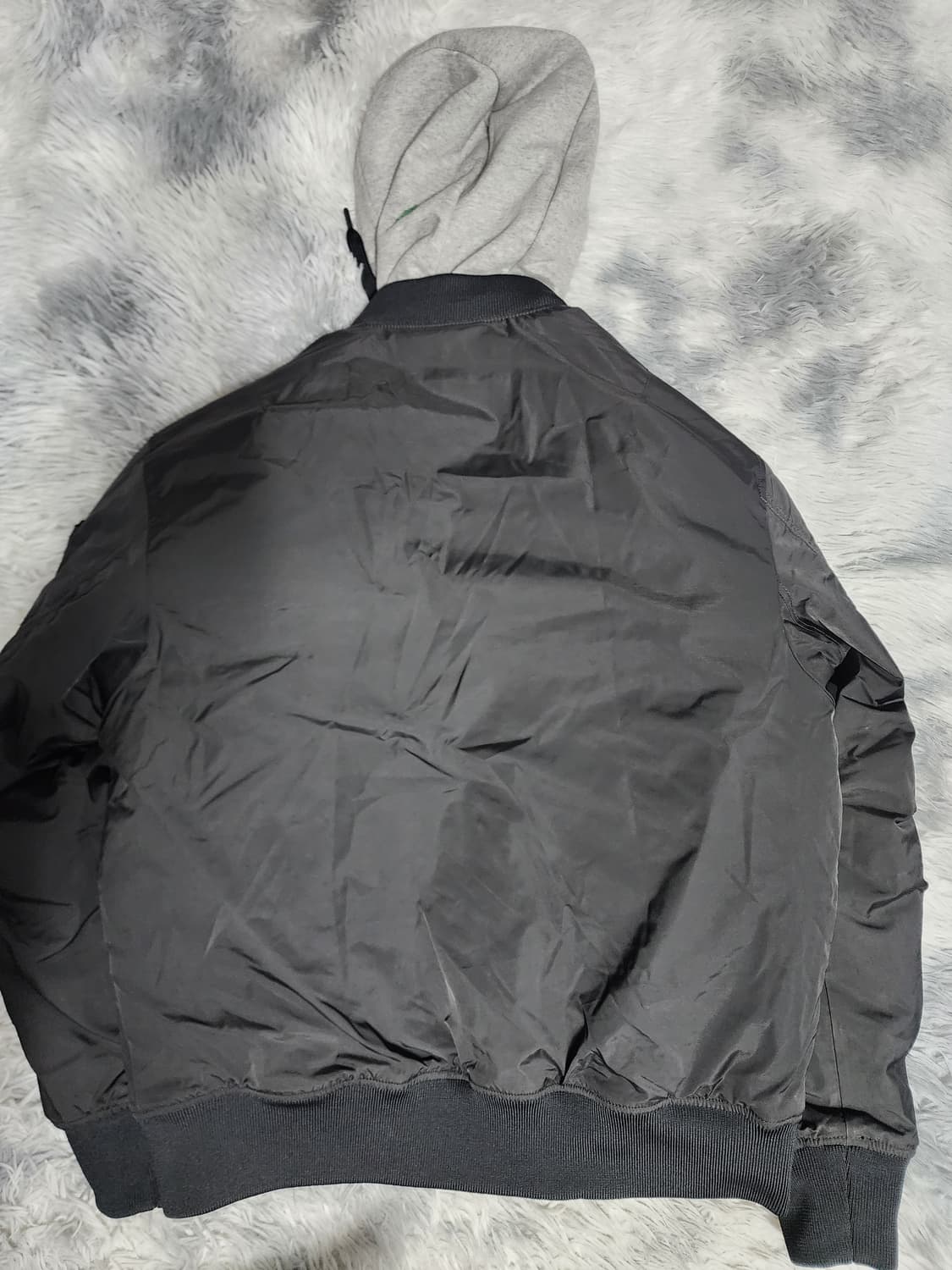 볼디스트 j1  후드 MA-1 블랙 봄버 자켓 상품이미지2