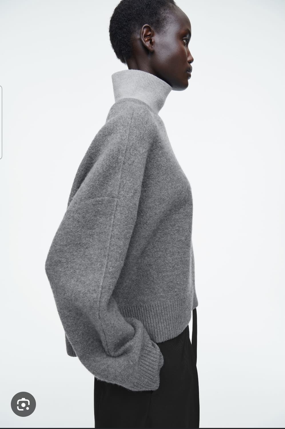 코스(COS) 컬러블럭 레이어드 울 스웨터 니트 L size 상품이미지4