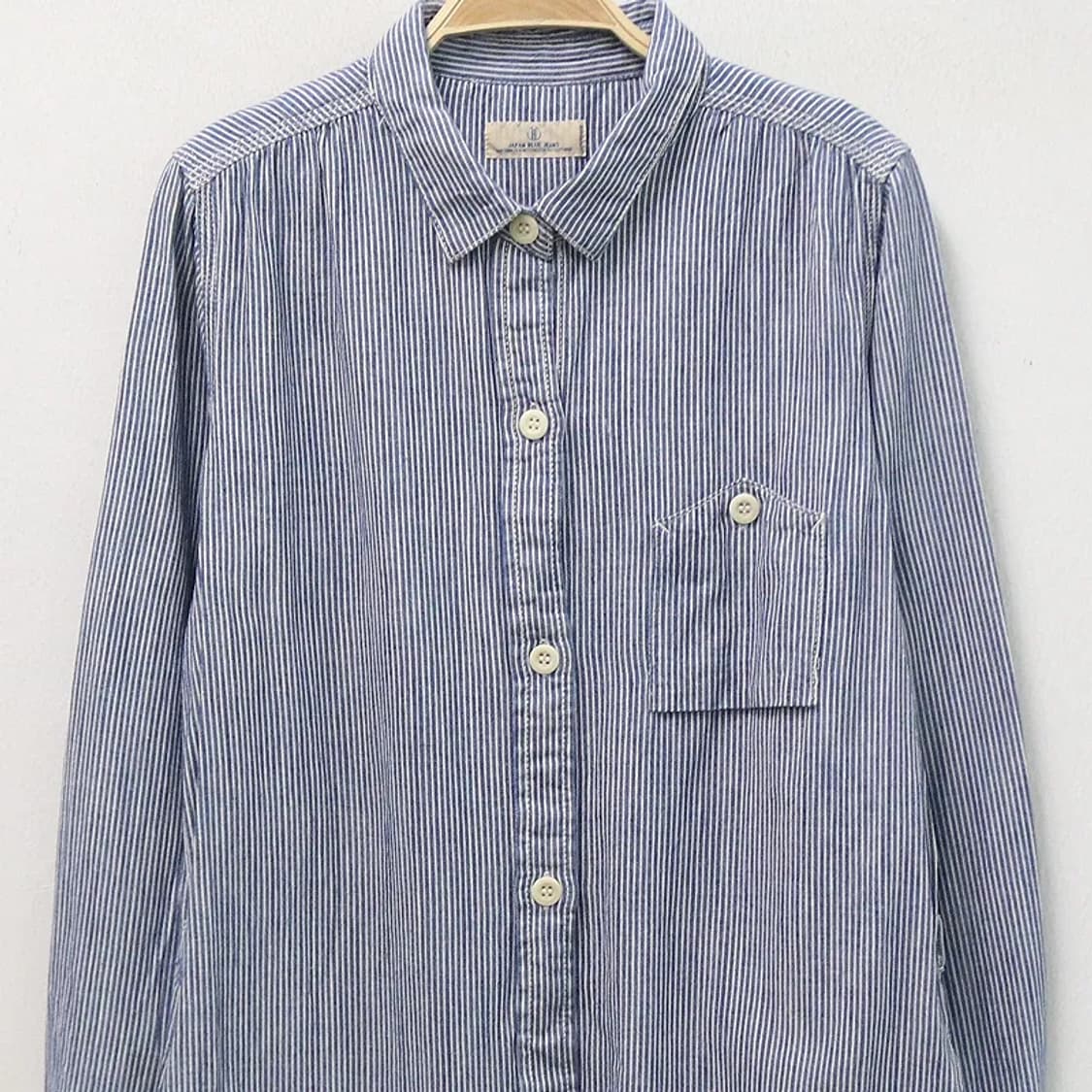 JAPAN BLUE JEANS 스트라이프 롱 셔츠 65439 상품이미지3