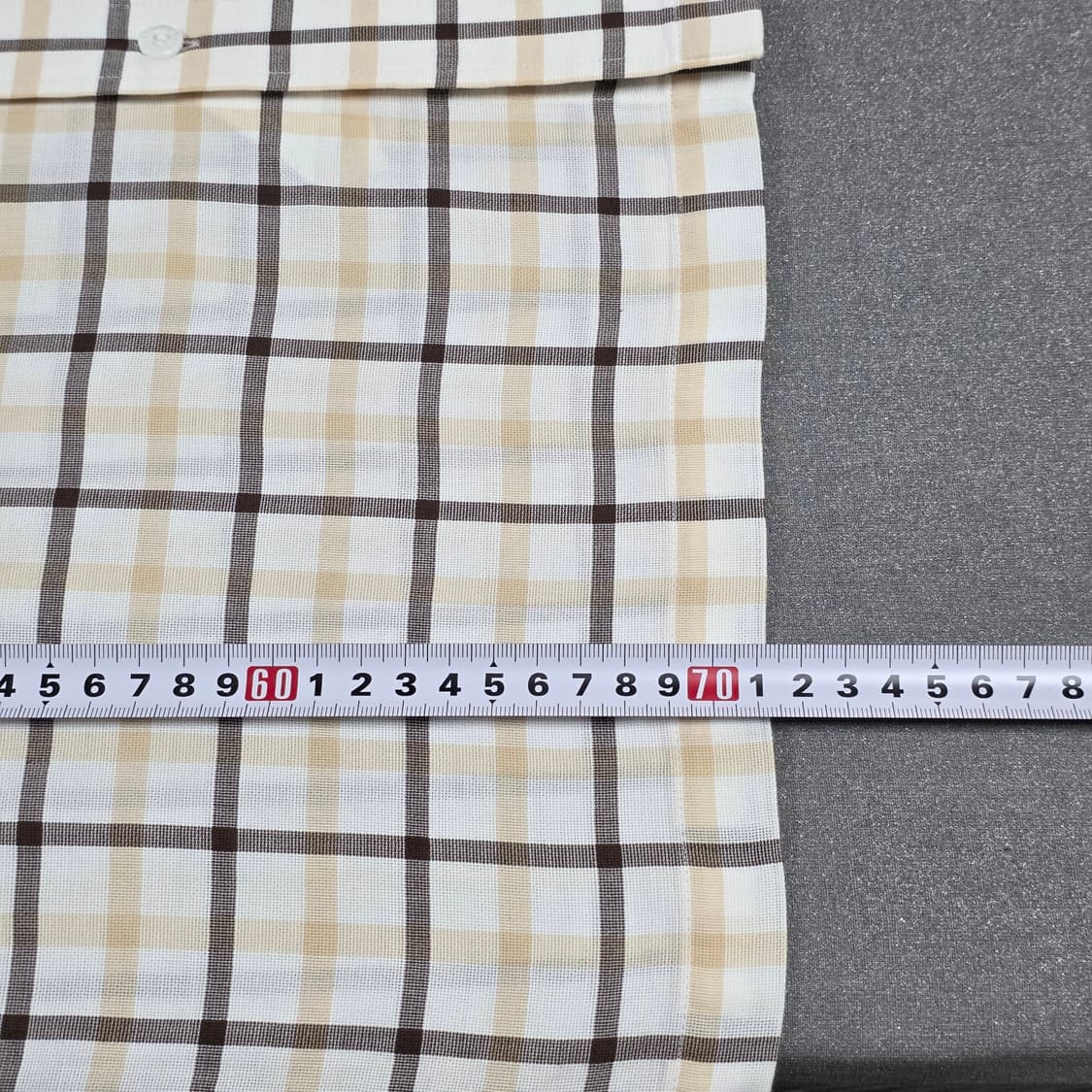 100 닥스 춘하계 베이지 체크 셔츠 상품이미지8