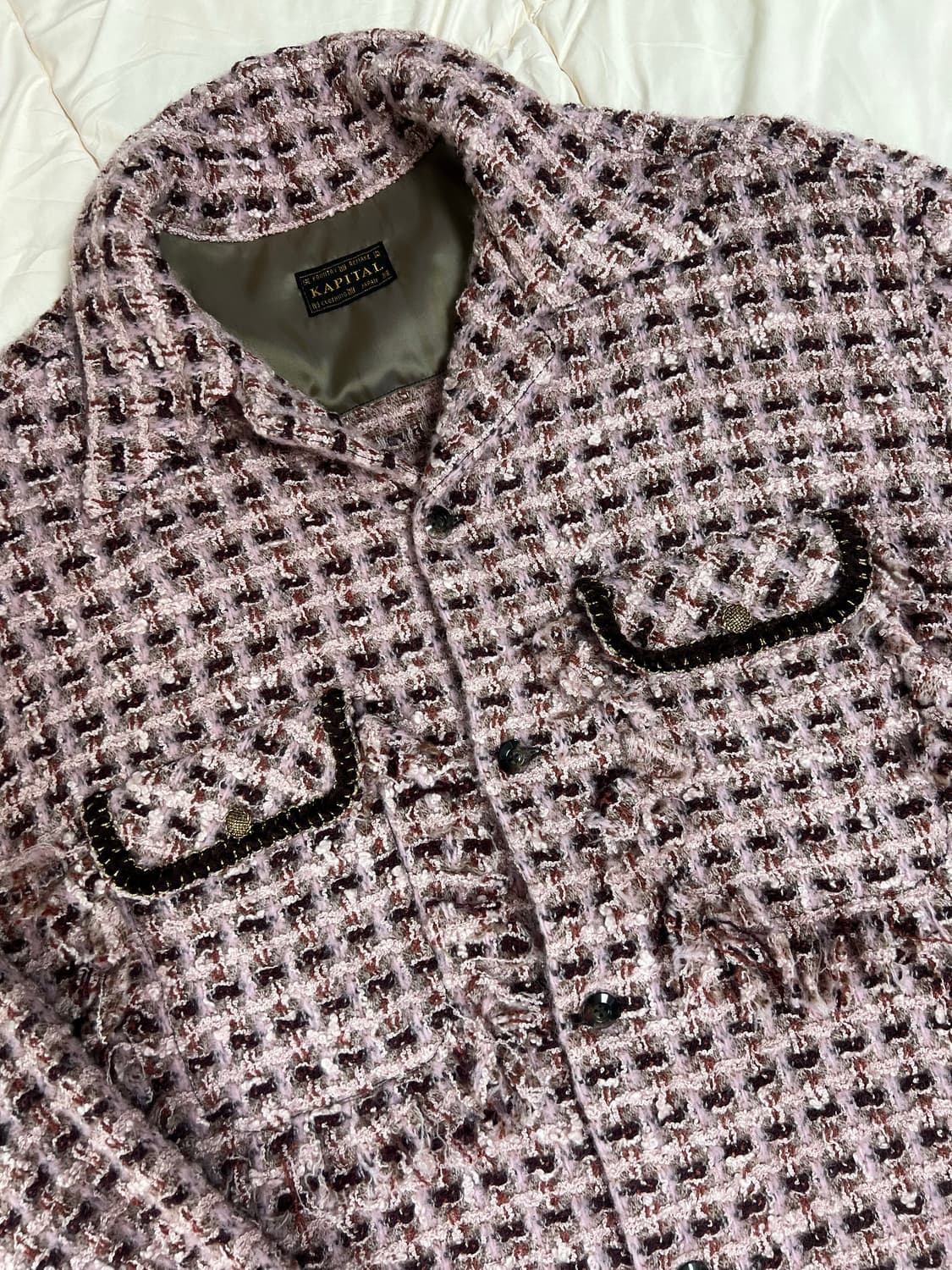 [4사이즈,XL] 캐피탈 트위드 셔츠 상품이미지3
