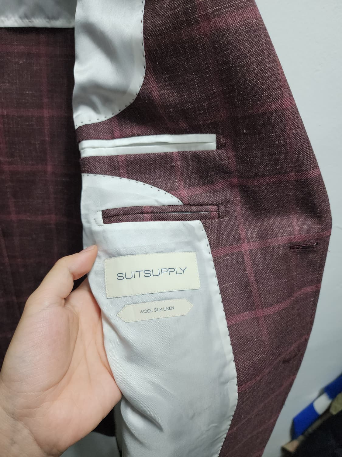 수트서플라이 실크,린넨,모직 혼용 블레이저 상품이미지5