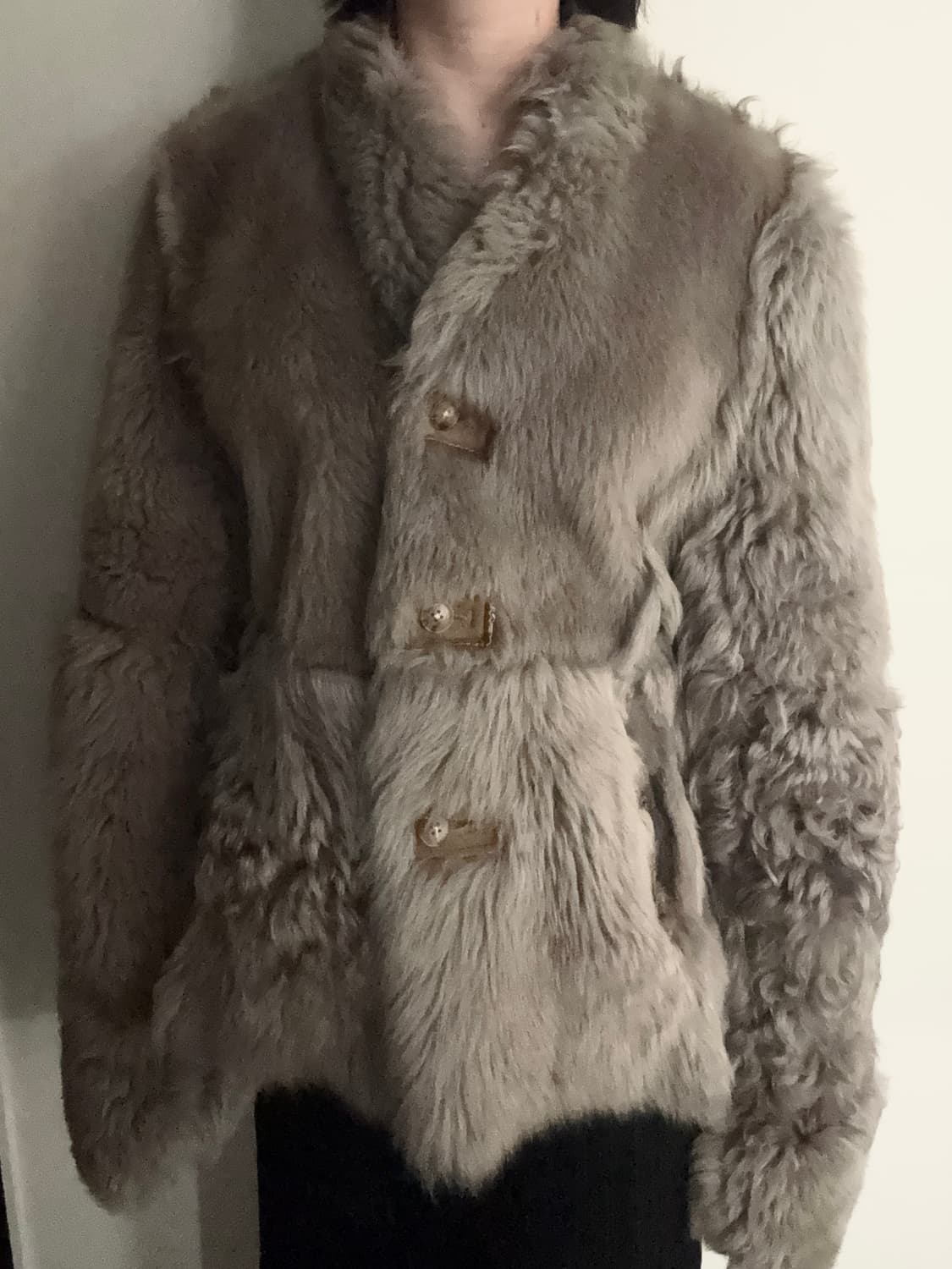 리얼 양털 시어링 숏 코트 상품이미지1