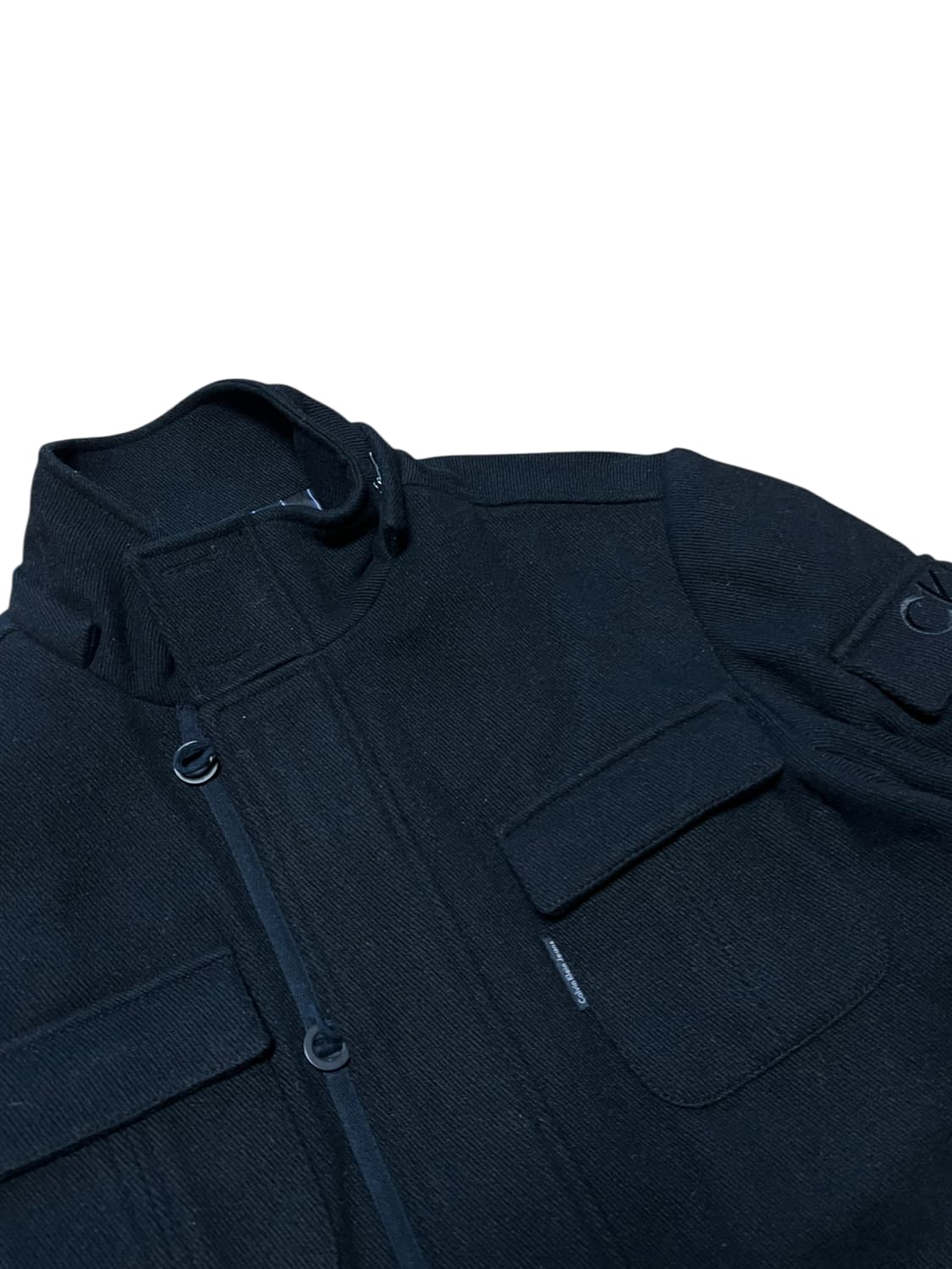 캘빈클라인진스 하프 울코트 M 블랙 상품이미지2