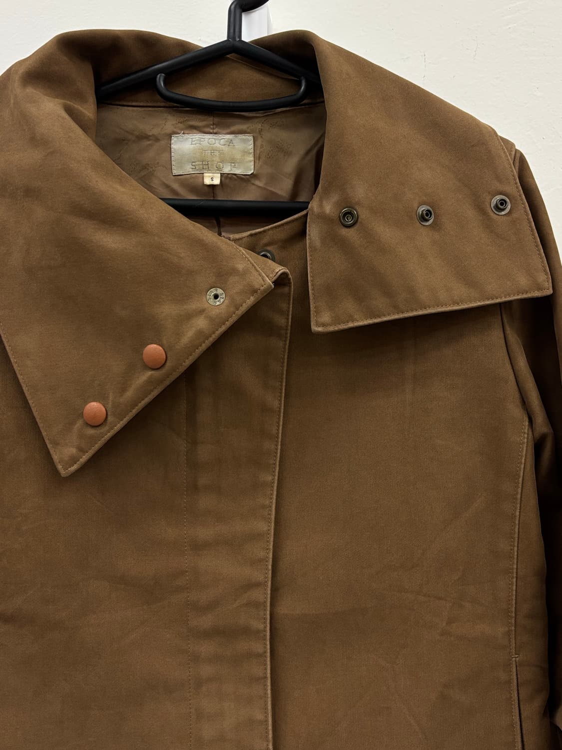 빈티지 하이넥 브라운 자켓 상품이미지7