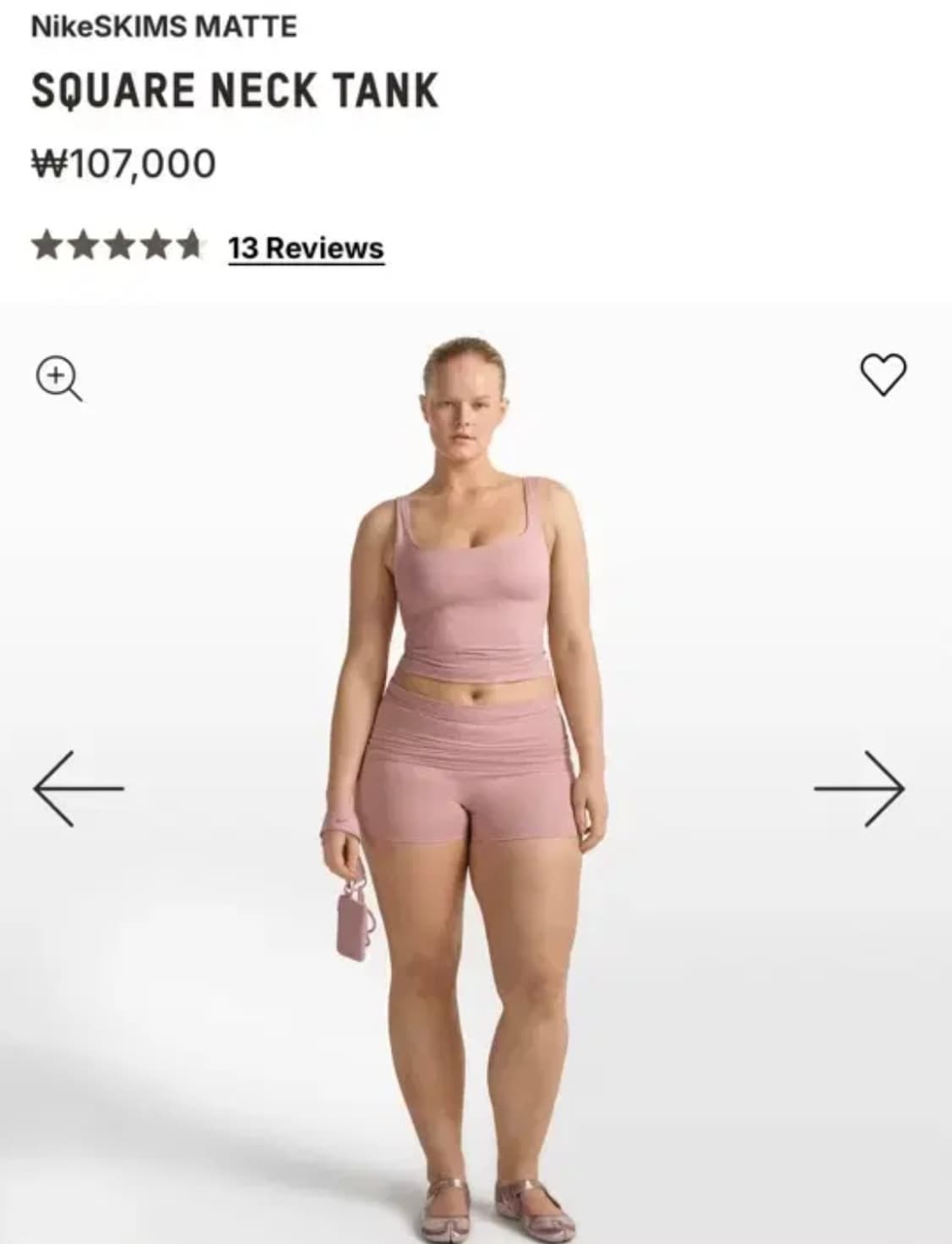 나이키 스킴스 스퀘어넥 탱크탑 상품이미지2