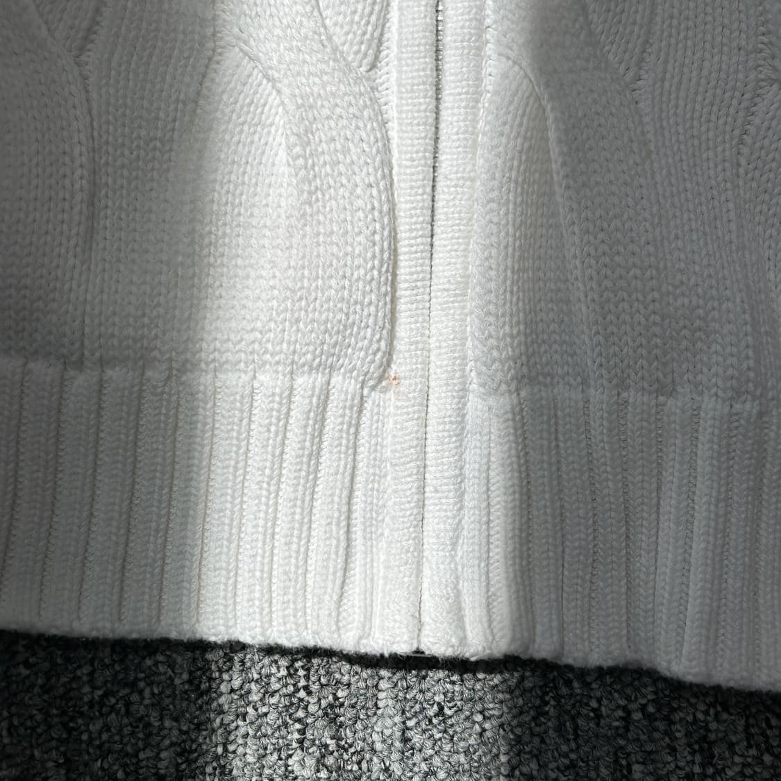 폴로 랄프로렌 화이트 케이블 니트집업 상품이미지6