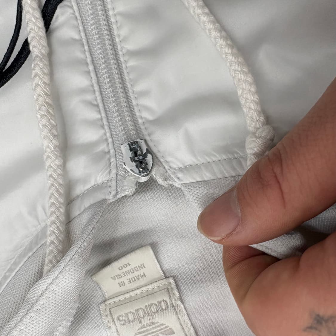 (95)아디다스화이트후드져지 상품이미지6