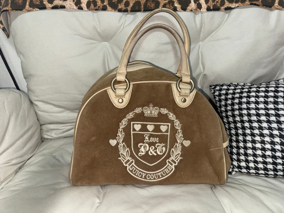 쥬시꾸뛰르 가방 브라운 갸루 상품이미지2