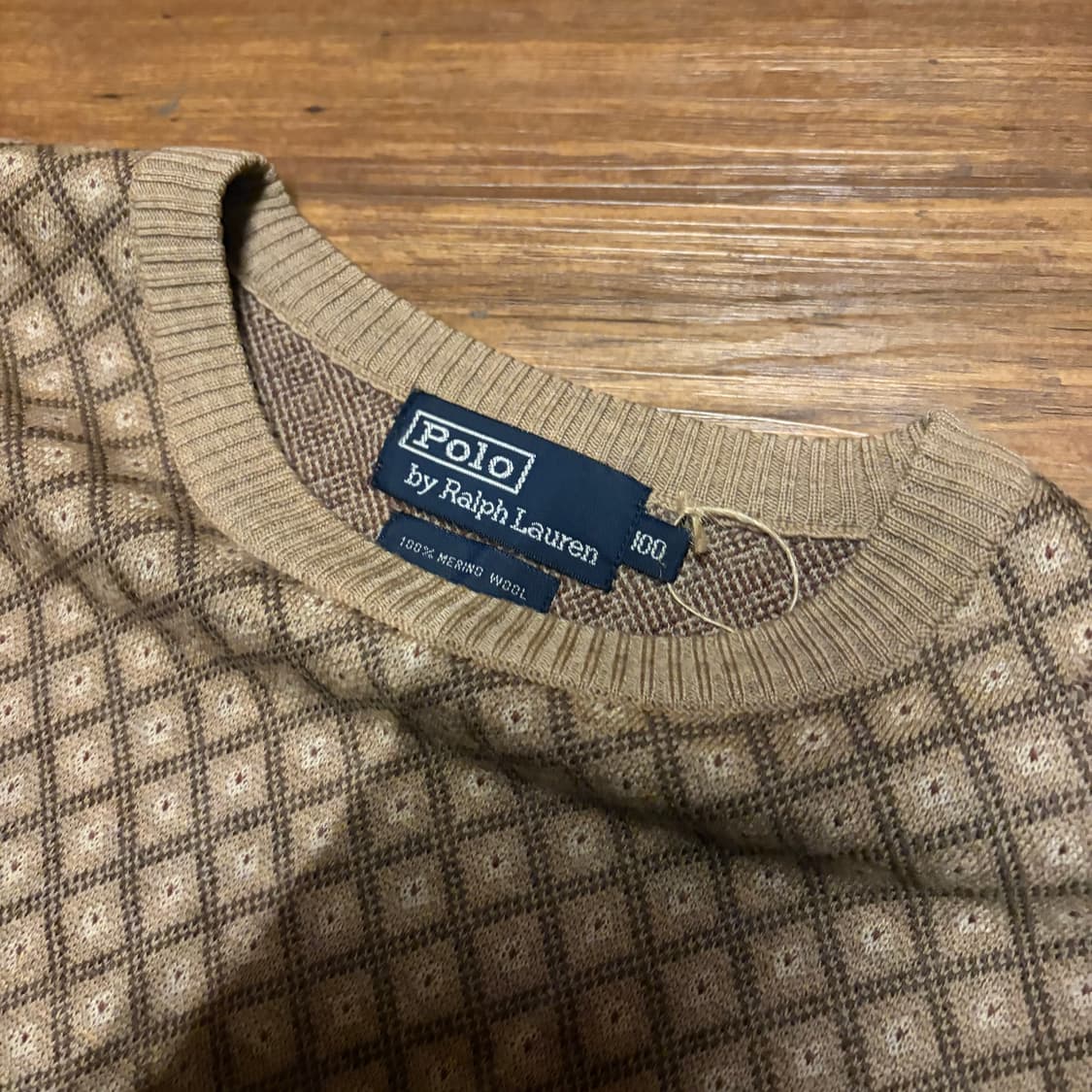 90S POLO RALPH LAUREN WOOL PATTERN KNIT 상품이미지5