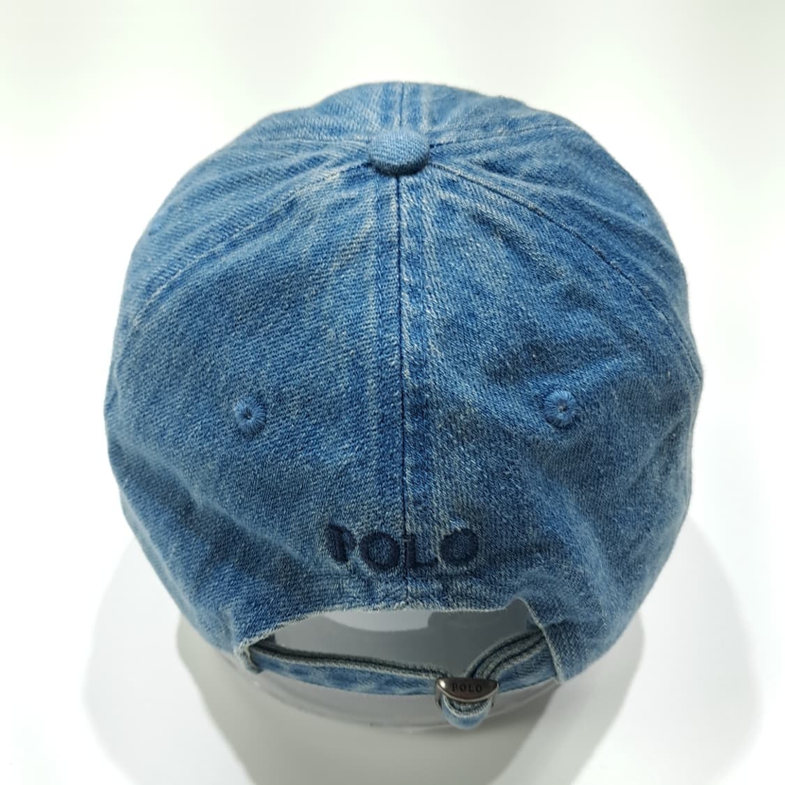 CL249 폴로 데님 포니자수 블루 볼캡 모자 상품이미지5