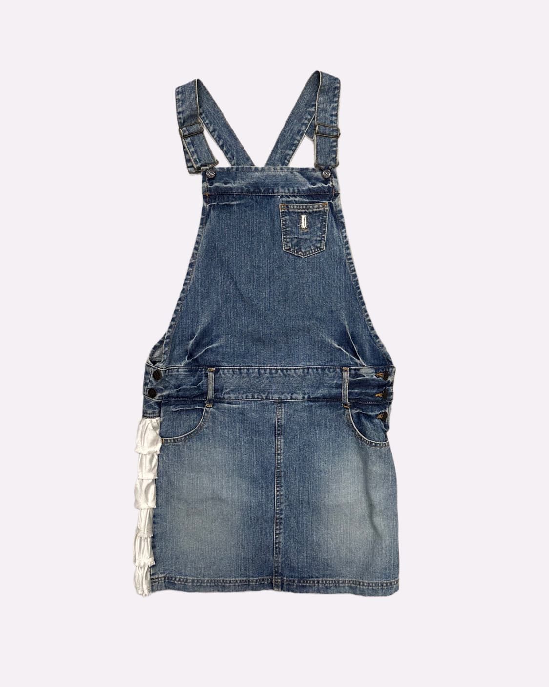 frill detail denim overall 상품이미지1