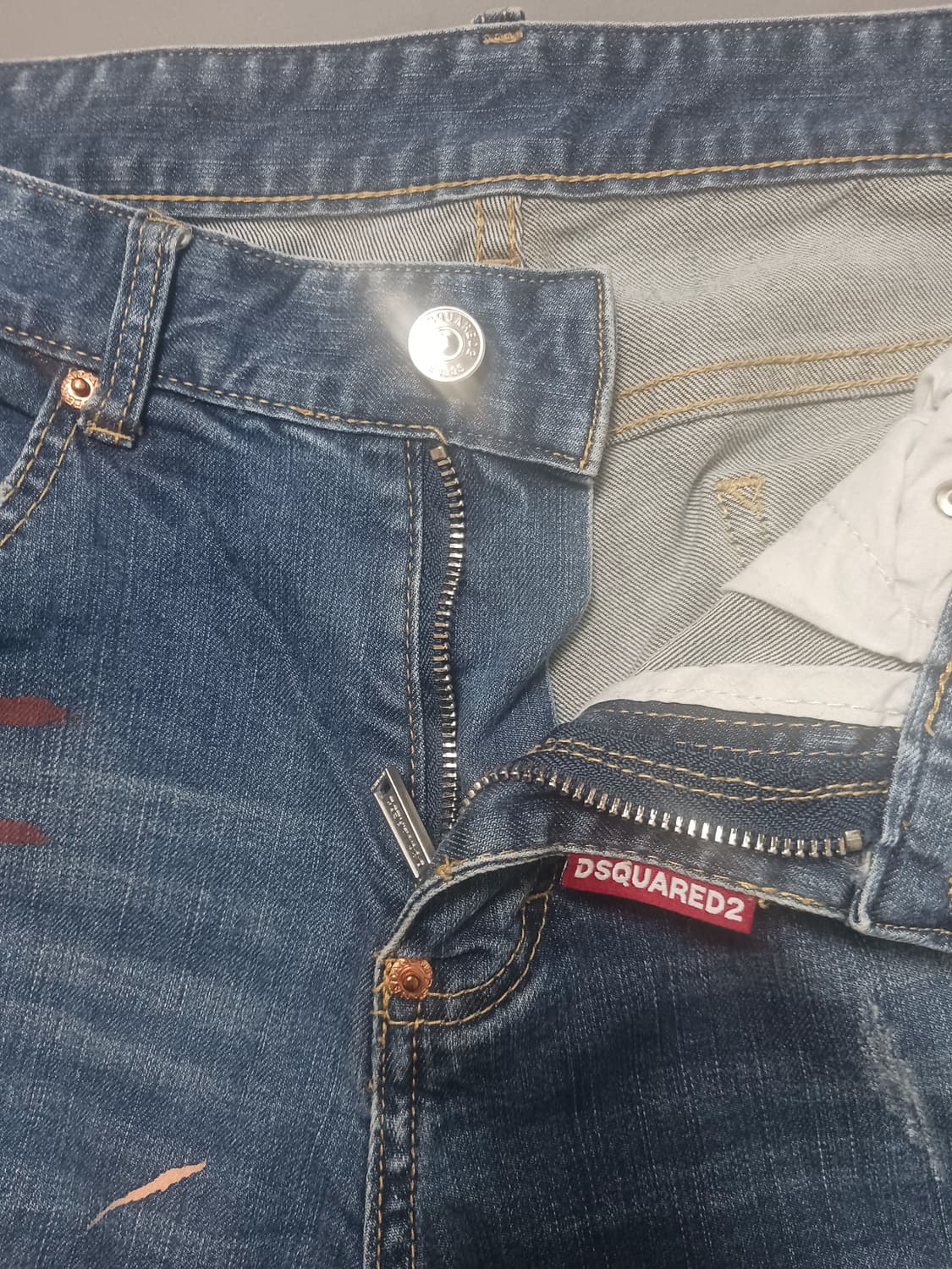 [32] 디스퀘어드2 더티페인트 슬림진 청바지 상품이미지6