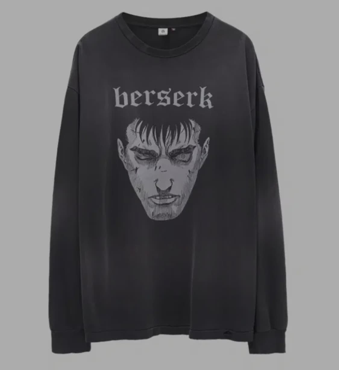 (2) 폴리테루 베르세르크 001 롱슬리브 데미지드 차콜 상품이미지1