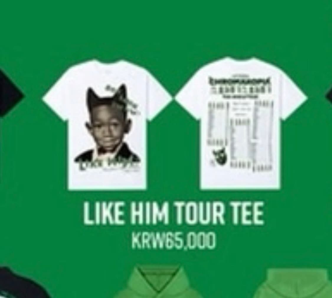 타일러 더 크리에이터 내한 md 티셔츠 상품이미지1