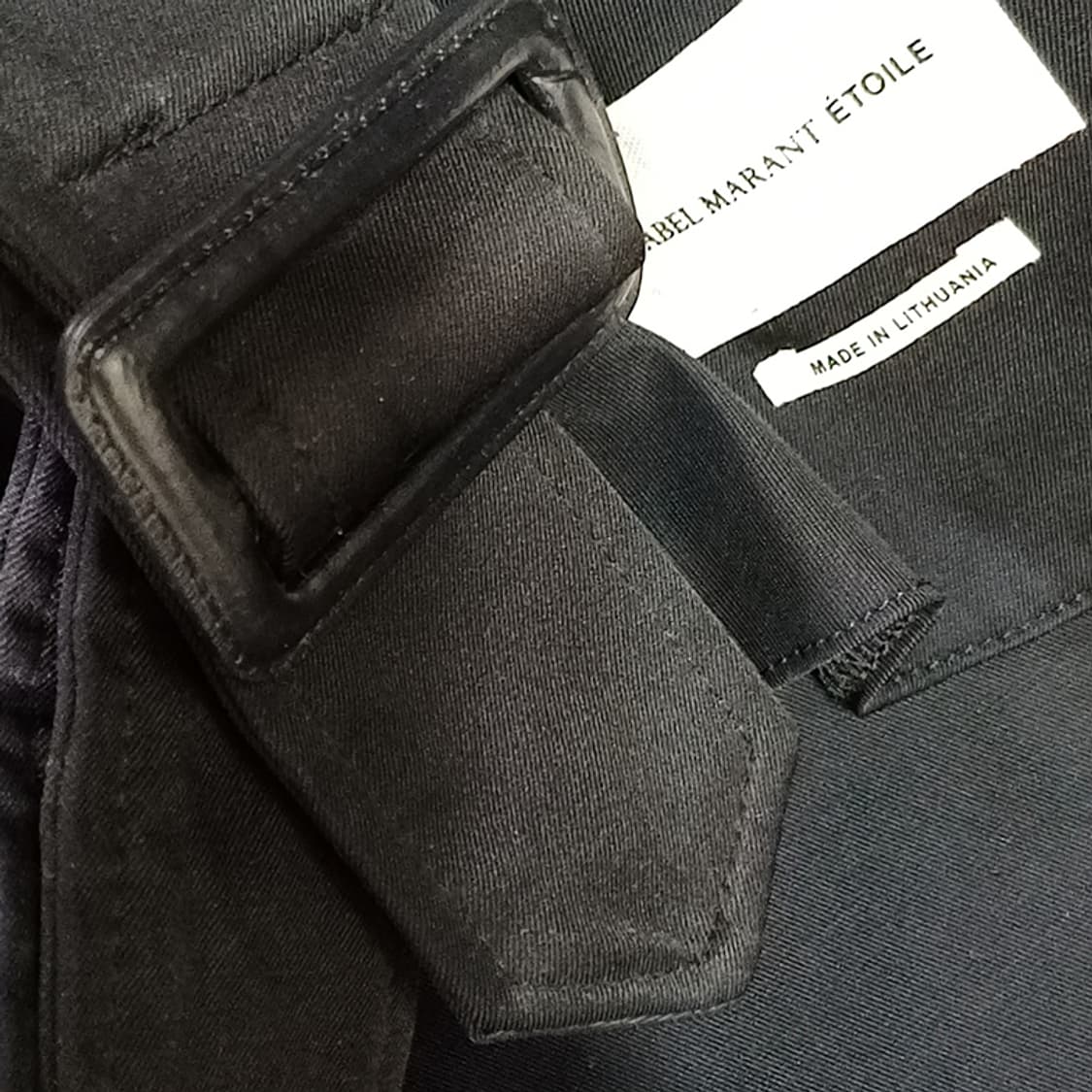 국내 이자벨마랑 봄 가을 롱 트렌치 코트 여성 34 S 블랙 사랑봉봉 상품이미지7