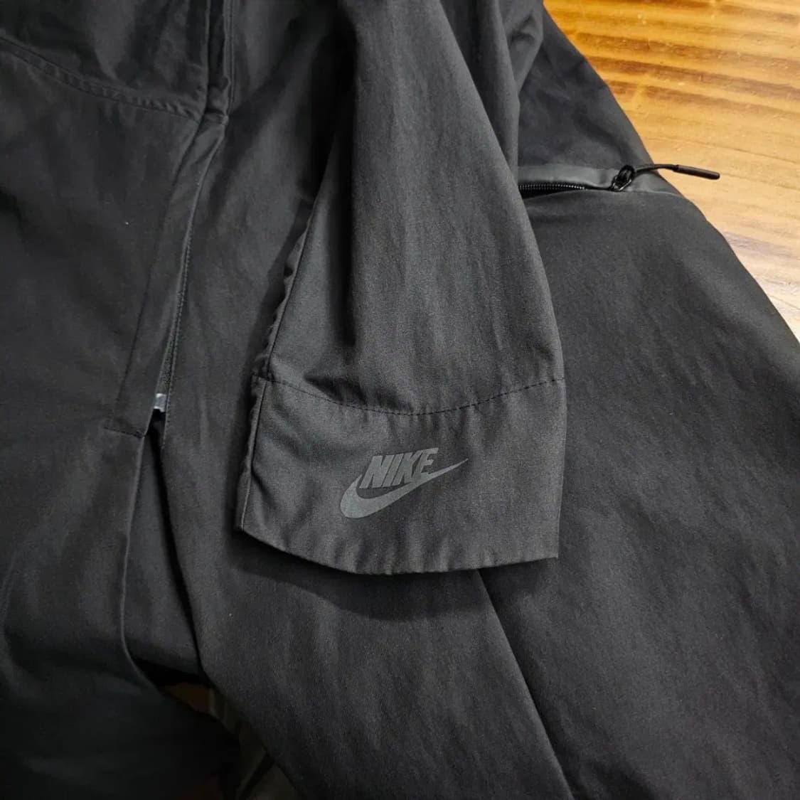 55~66나이키 정품 여성 비대칭 집업 바람막이 롱 재킷 상품이미지2