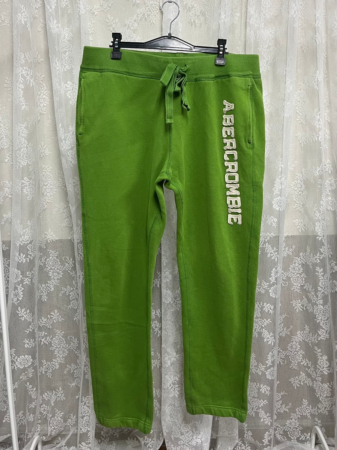 XL) 아베크롬비 스웻팬츠 트레이닝 바지 그린 상품이미지1