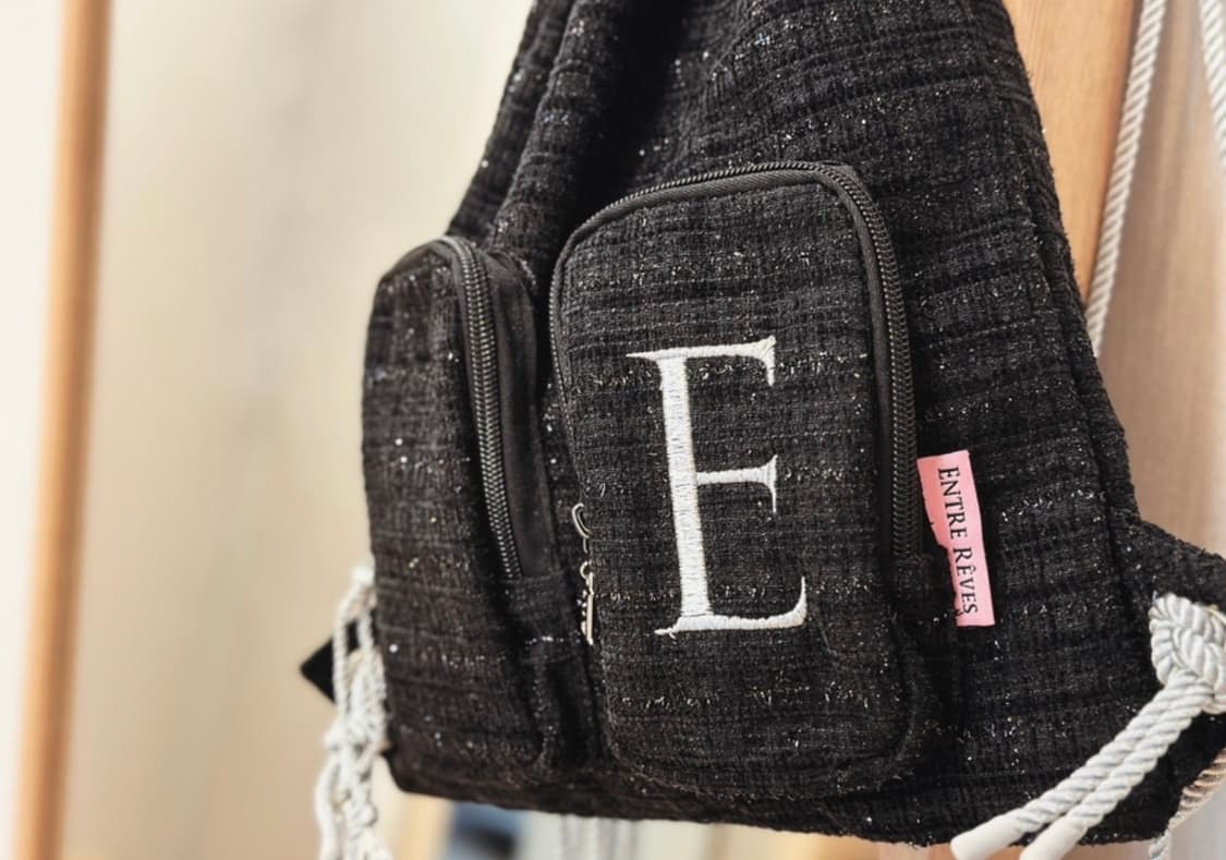 앙트레브 트위드 스트링 백 상품이미지2