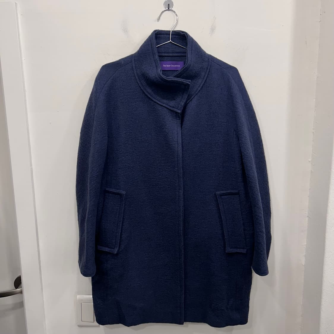 더 아이잗 컬랙션 울 부클 래글런 로브 코트 상품이미지2