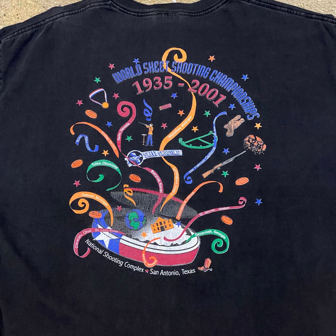 미국 빈티지 헤인즈 월드슛팅챔피언쉽 굿즈 반팔티 상품이미지7