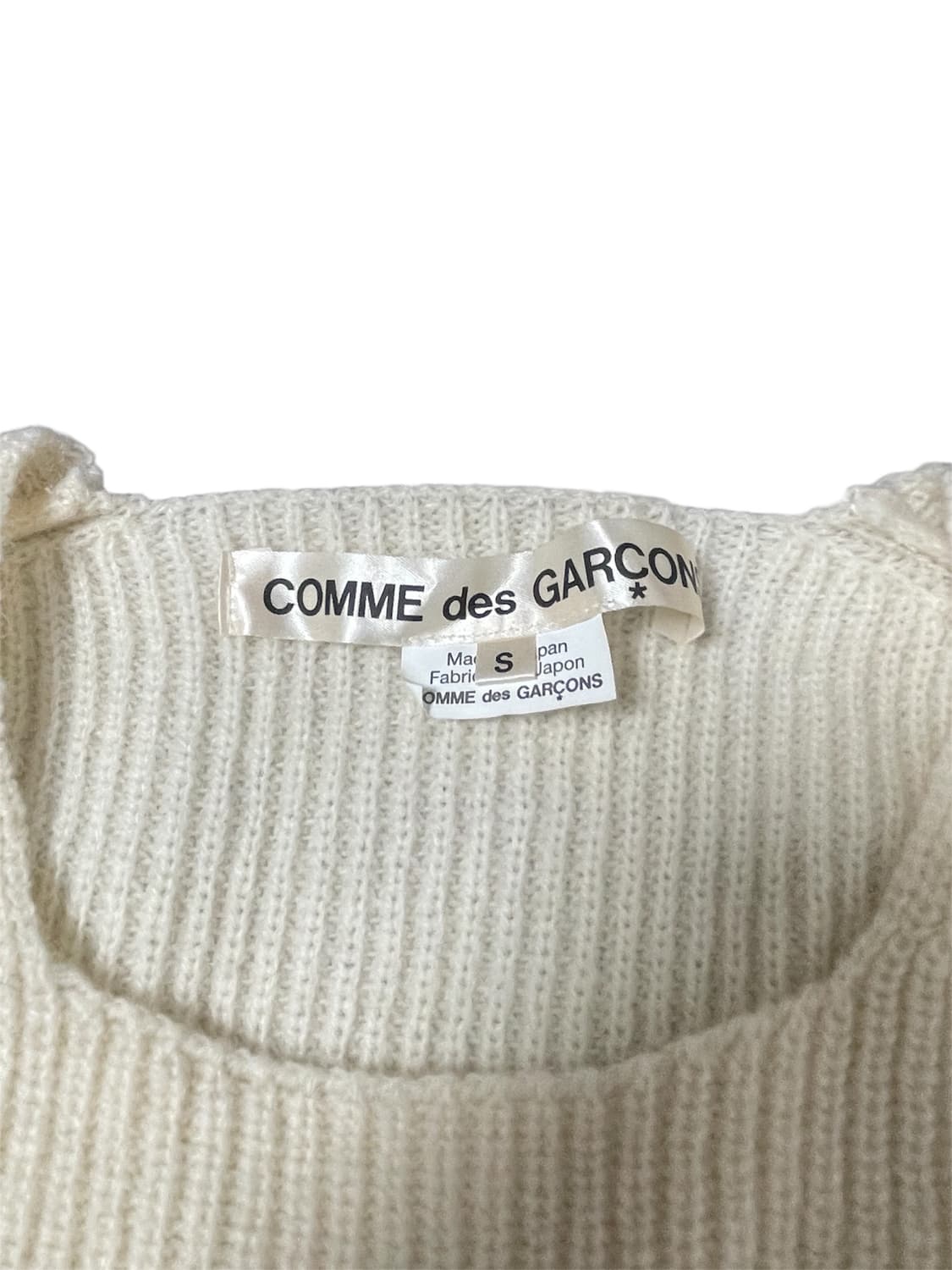 꼼데가르송 슬릿 니트 상품이미지2