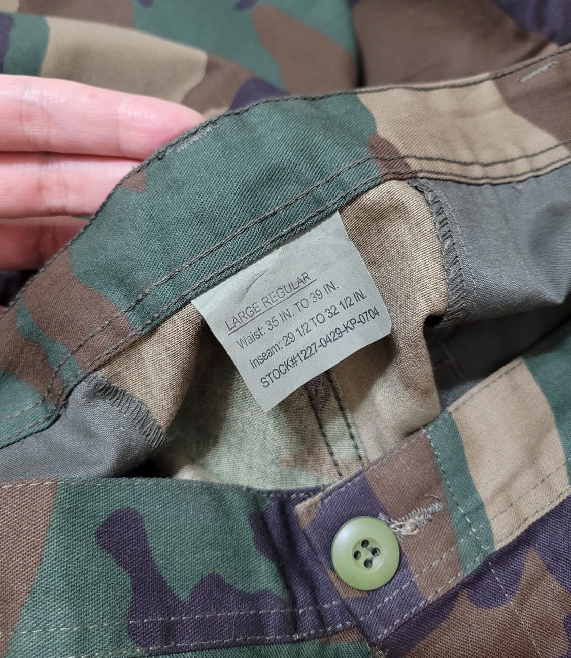 U.S ARMY 오리지날 미군 카모팬츠 상품이미지4