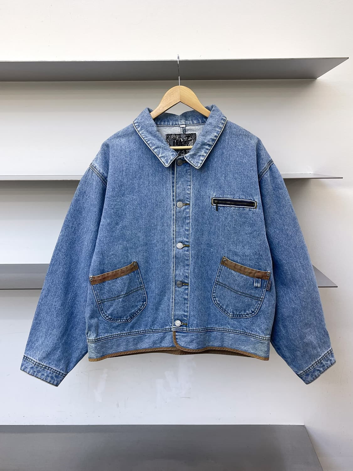 WDR Wonder 90s 라이트 데님 자켓 상품이미지1