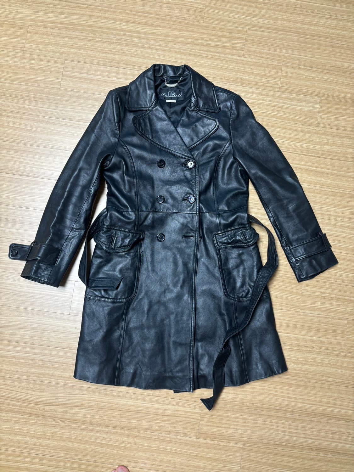 레더 트렌치 코트 상품이미지3