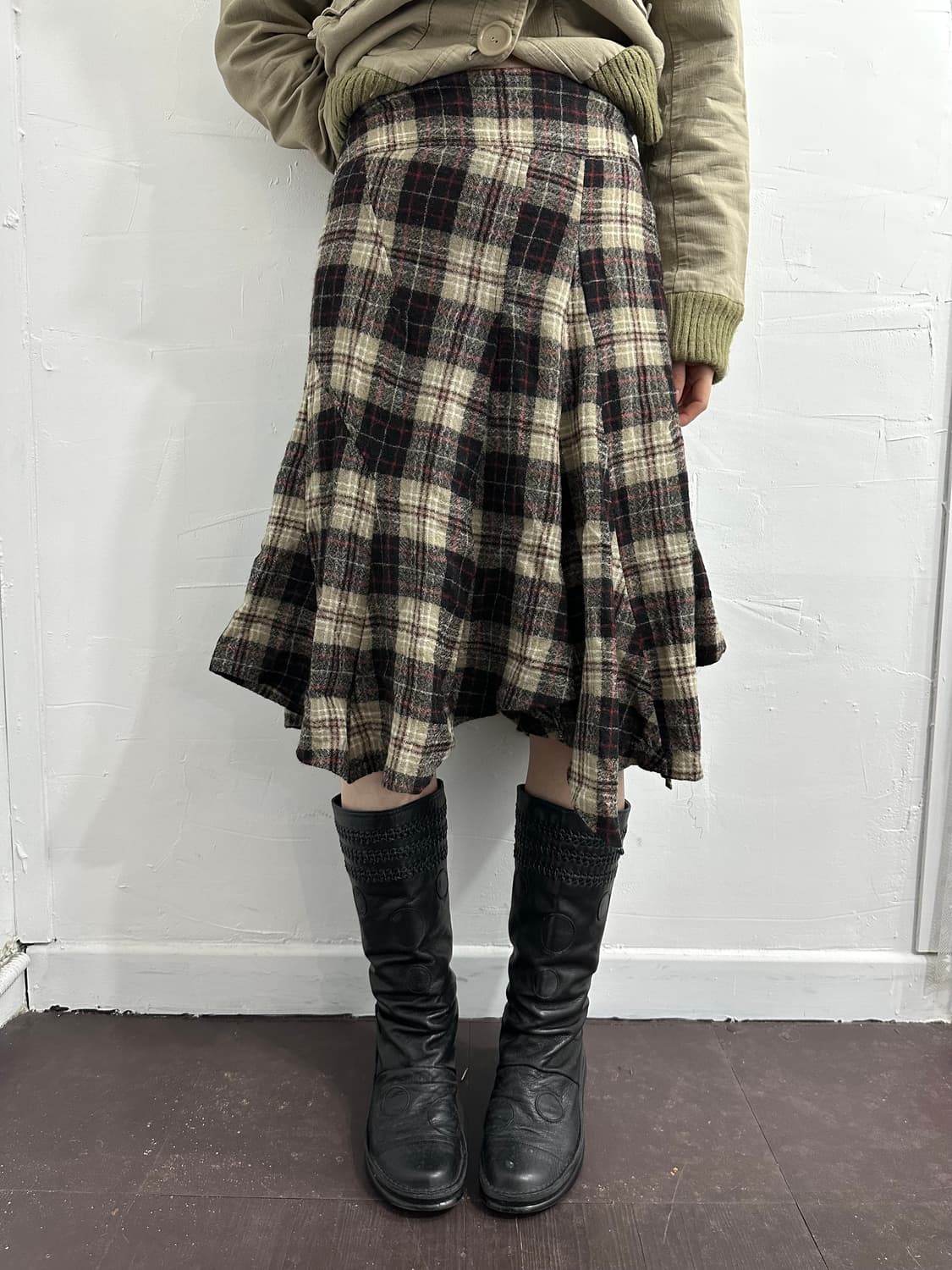 pride check design skirt 상품이미지4