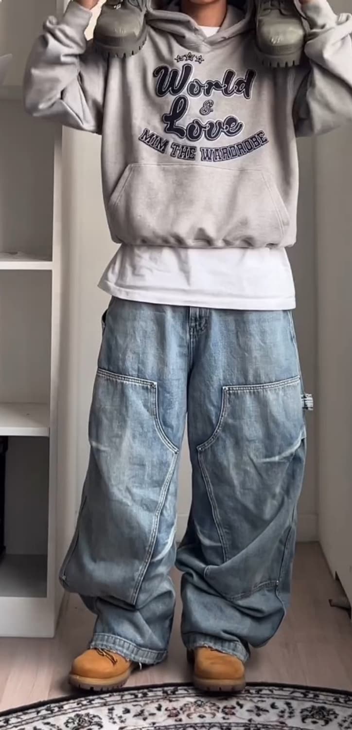 [9999아카이브] 더블니 데님 2size 상품이미지2
