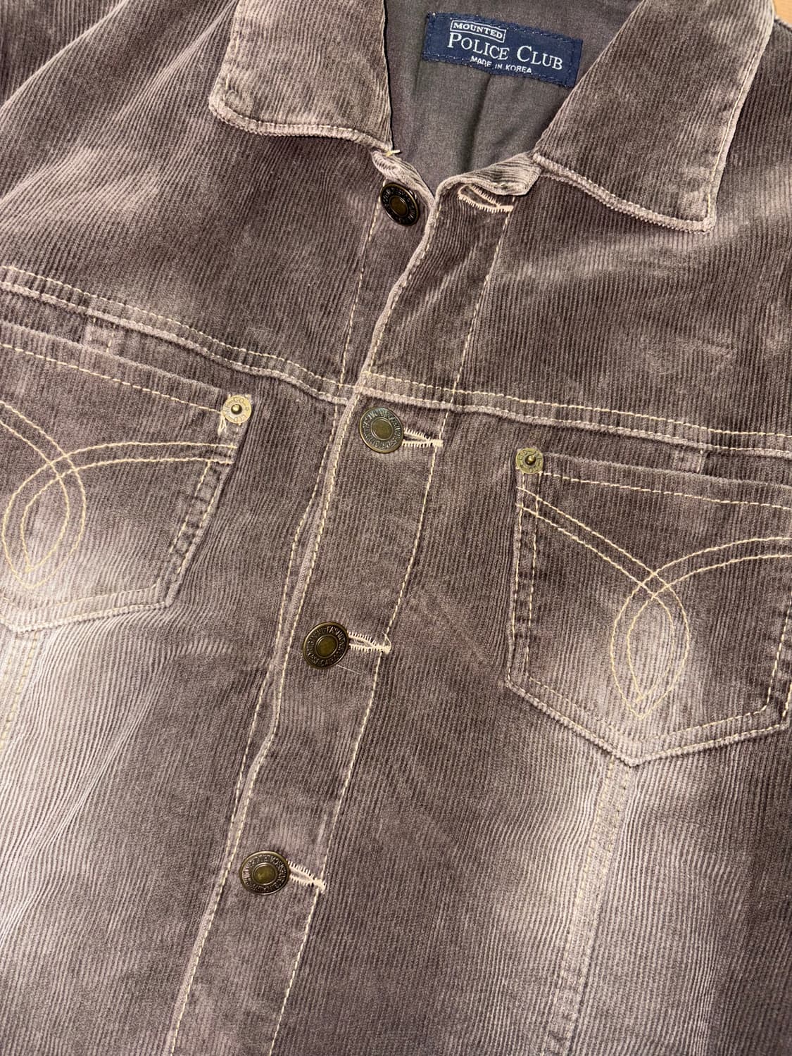 진청데님 스웨이드 배색 웨스턴 자켓 상품이미지3