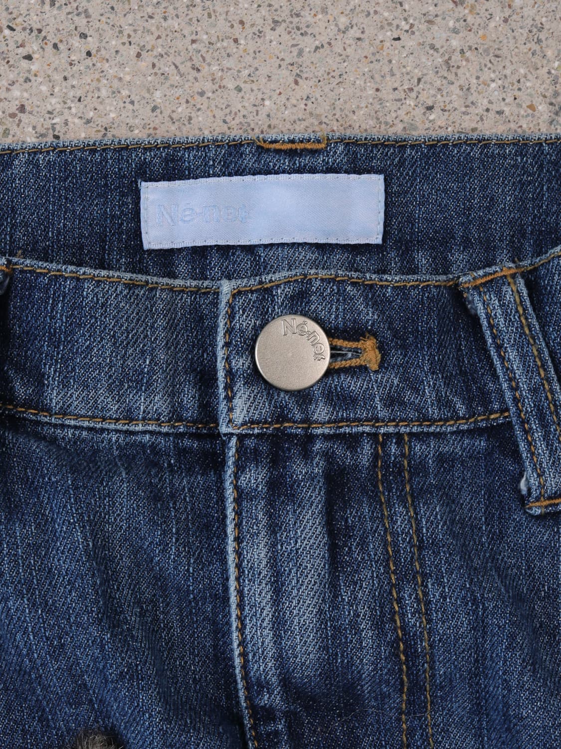 Ne-net Fur & Denim Skirt 상품이미지4