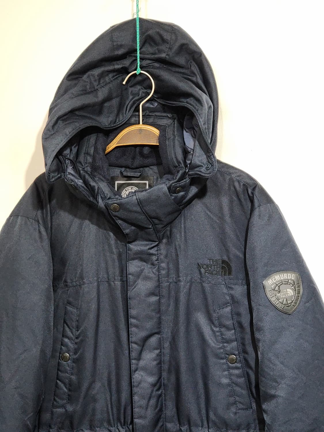(L) 노스페이스 맥머도 패딩점퍼 네이비 오리털 다운자켓 후드  상품이미지2