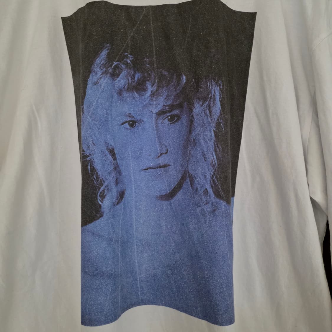 [M] 라프시몬스 19fw 블루벨벳 롱슬리브 티셔츠 상품이미지2