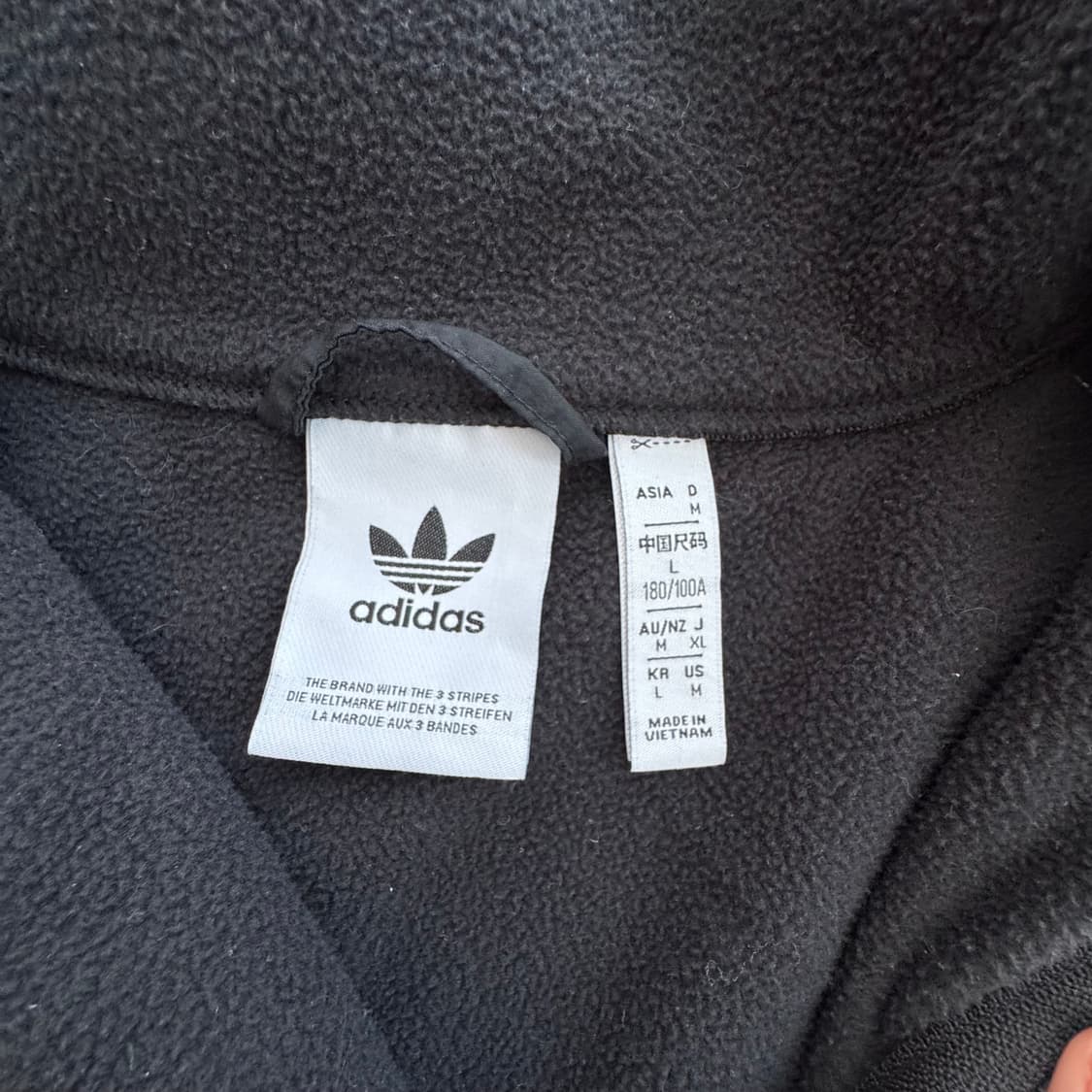 아디다스 삼선 후리스 집업 조끼 L 귀여워요 상품이미지7